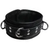 Saxos BDSM Toys Leather Collar Black Professional By SaXos