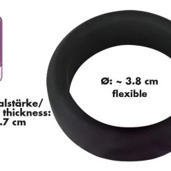 Silikonen Cock Ring Ø 38 Mm Van Black Velvets -C&B Toys Verkoopwinkel 05180930000 nor e 1