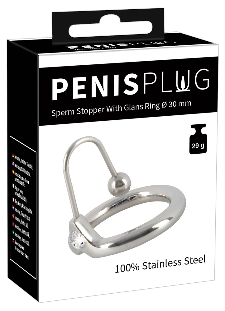 Penis Plug Sperm Stop Glansring Ø 30 Mm By You2Toys 11 Penis Plug Sperm Stop Glansring Ø 30 Mm By You2Toys - Afbeelding 9