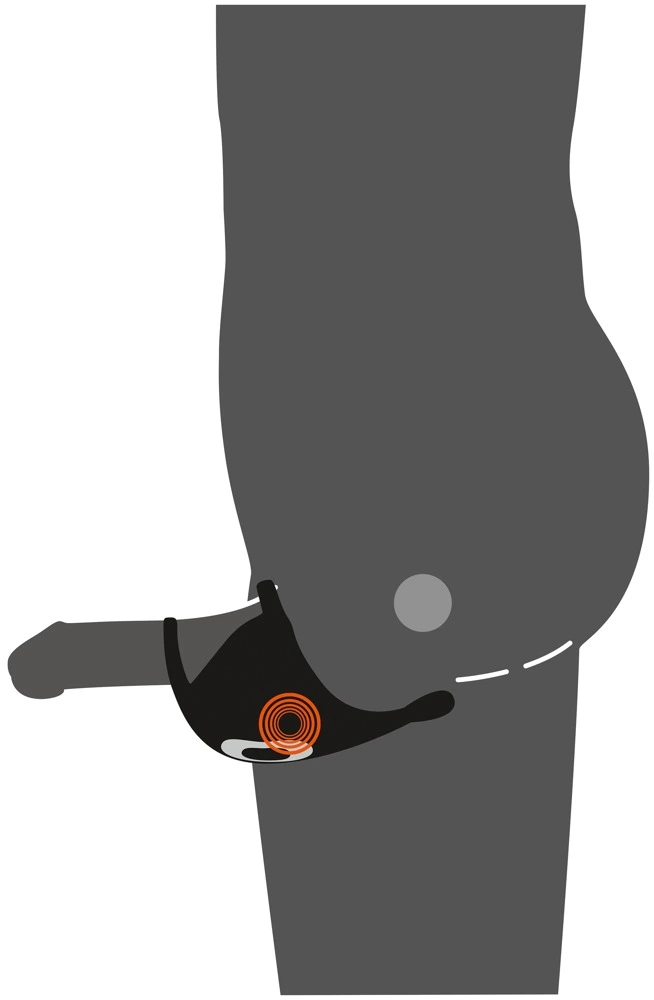 Rebel Men's Gear Cock Ring With RC Ball Massager By Rebel 17 Rebel Men's Gear Cock Ring With RC Ball Massager By Rebel - Afbeelding 15