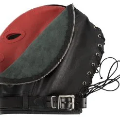 Zado Leather Fashion Dubbel Leder Zwart & Rood Bondagemasker met Rits Voor De Ultieme Leer Fetisj Ervaring. 18 Zado Leather Fashion Dubbel Leder Zwart & Rood Bondagemasker met Rits Voor De Ultieme Leer Fetisj Ervaring. -C&B Toys Verkoopwinkel 20202113001 nor g
