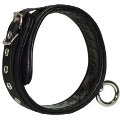 Zado Leather Fashion Wild Thing Lederen Bondage Collar Met O-Ring Van Zado