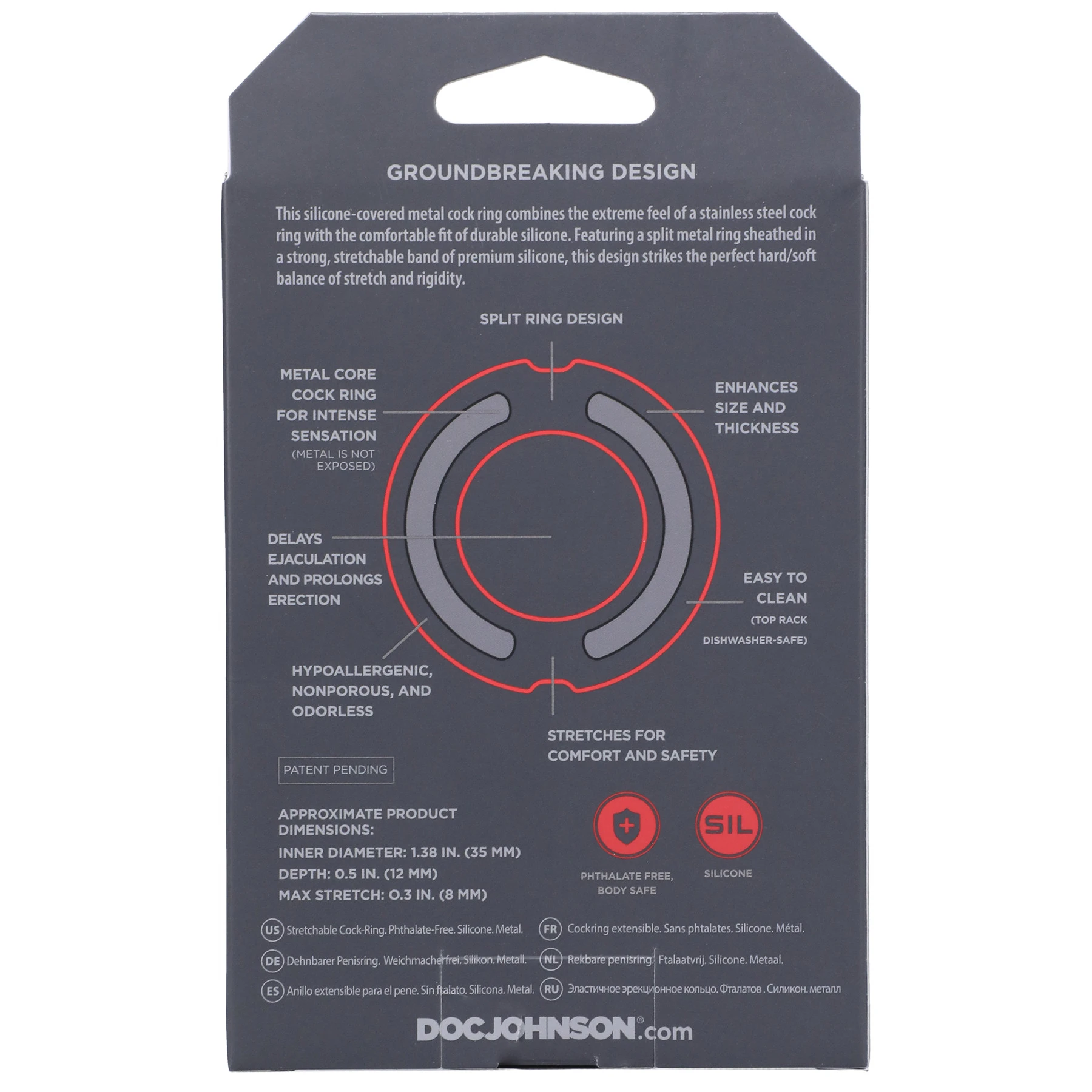 Kink Vac-U-Lock By Doc Johnson Bij Mince.NL Siliconen Cockring Met Metalen Binnenkant - 35 Mm Van Kink - Doc Johnson 5 Kink Vac-U-Lock By Doc Johnson Bij Mince.NL Siliconen Cockring Met Metalen Binnenkant - 35 Mm Van Kink - Doc Johnson - Afbeelding 3