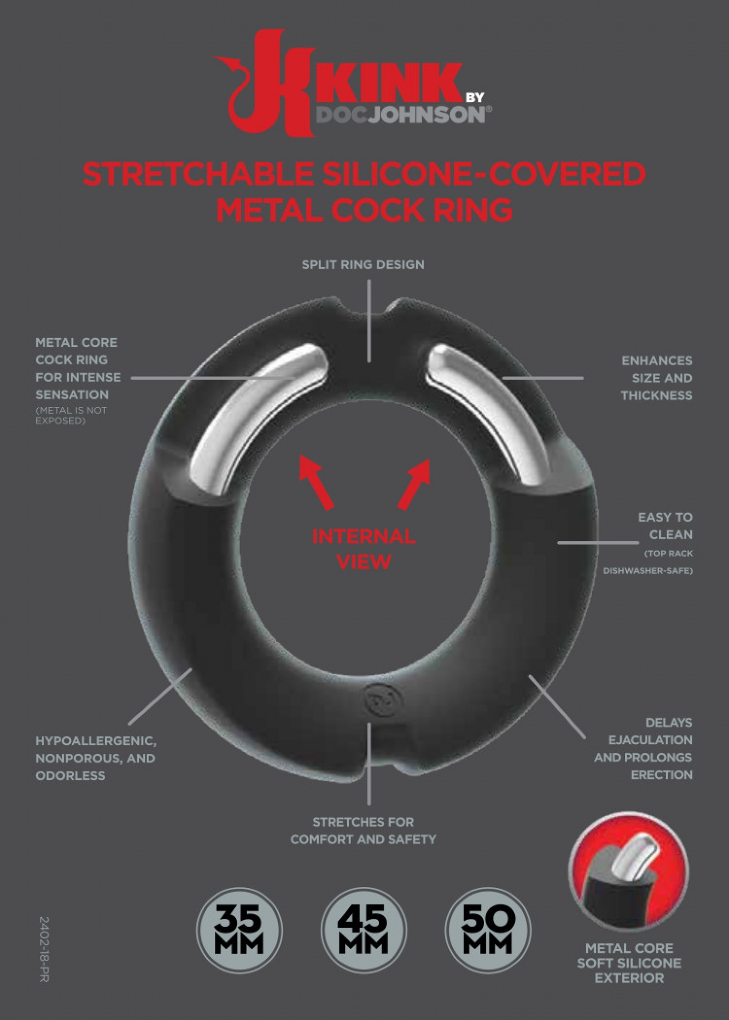 Kink Vac-U-Lock By Doc Johnson Bij Mince.NL Siliconen Cockring Met Metalen Binnenkant - 35 Mm Van Kink - Doc Johnson 8 Kink Vac-U-Lock By Doc Johnson Bij Mince.NL Siliconen Cockring Met Metalen Binnenkant - 35 Mm Van Kink - Doc Johnson - Afbeelding 6