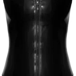 Late-X Fetish Wear Beautiful Black Simple Latex Body With 2-way Zip From The Square Neckline To Above The Bottom -C&B Toys Verkoopwinkel 29013401021 hollow nor b 2
