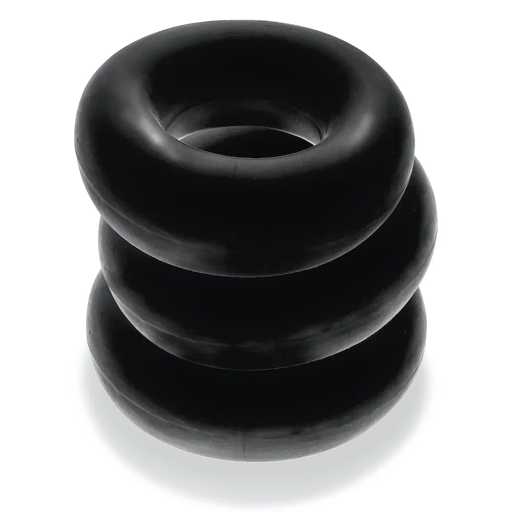Fat Willy Cockring 3-Pack - Black By Oxballs 7 Fat Willy Cockring 3-Pack - Black By Oxballs - Afbeelding 5