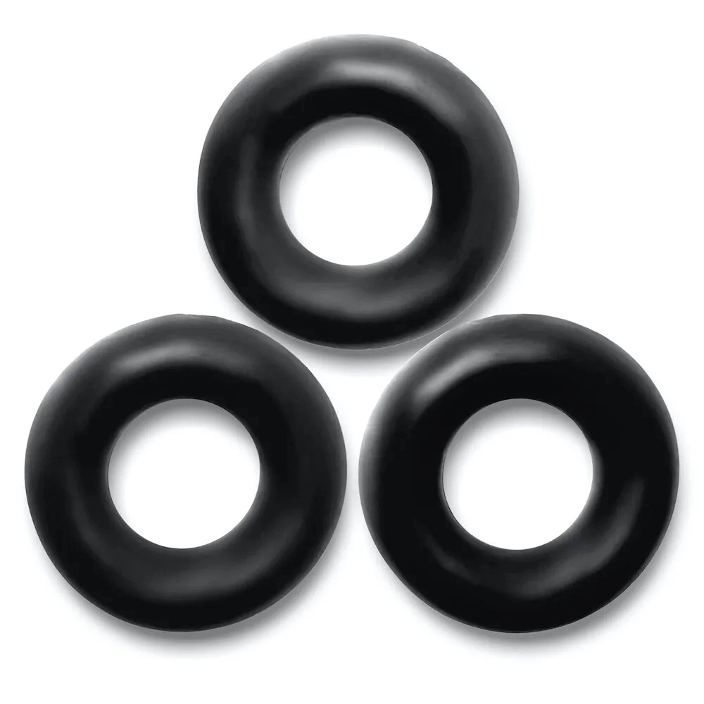Fat Willy Cockring 3-Pack - Black By Oxballs 5 Fat Willy Cockring 3-Pack - Black By Oxballs - Afbeelding 3