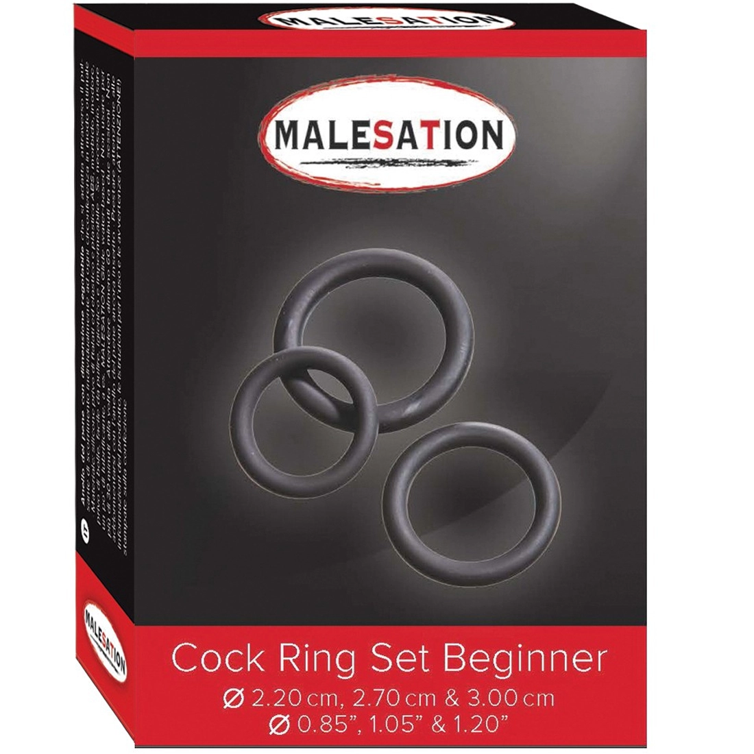Malesation Cock Ring Set Beginner Ø 22, 27 & 30 Mm 3 Malesation Cock Ring Set Beginner Ø 22, 27 & 30 Mm