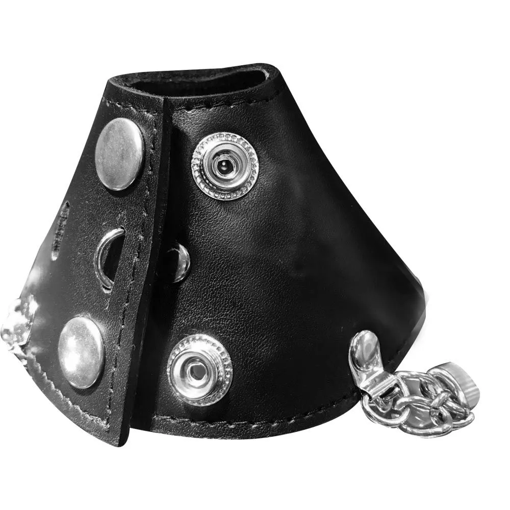 Afsluitbare Lederen Spiked Parachute Balzakstretcher Van Black Label 3 Afsluitbare Lederen Spiked Parachute Balzakstretcher Van Black Label