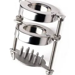 Master Series Stainless Steel Spiked CBT Double Ball Stretcher And Crusher -C&B Toys Verkoopwinkel af526 ball crusher 5