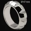 Kiotos Steel Roestvrijstalen Diamond Cockring 47 Mm -C&B Toys Verkoopwinkel diamond cockring 47 1