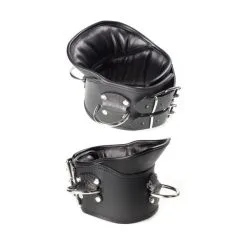 PM Body Leather Gevoerd Lederen Hals Corset Van P.M. Body Leather