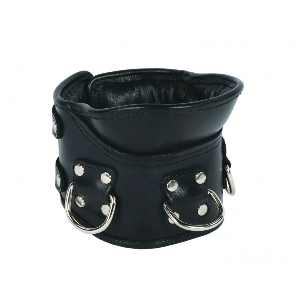 PM Body Leather Gevoerd Lederen Hals Corset Van P.M. Body Leather 5 PM Body Leather Gevoerd Lederen Hals Corset Van P.M. Body Leather - Afbeelding 3