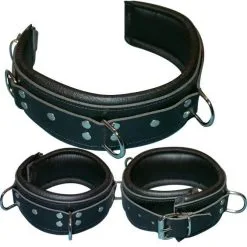 HG Leather Creations Luxe Gevoerde Zwarte Halsboei Van HG-Leather Creations 8 HG Leather Creations Luxe Gevoerde Zwarte Halsboei Van HG-Leather Creations -C&B Toys Verkoopwinkel hg 606h padded bdsm collar 1964 1