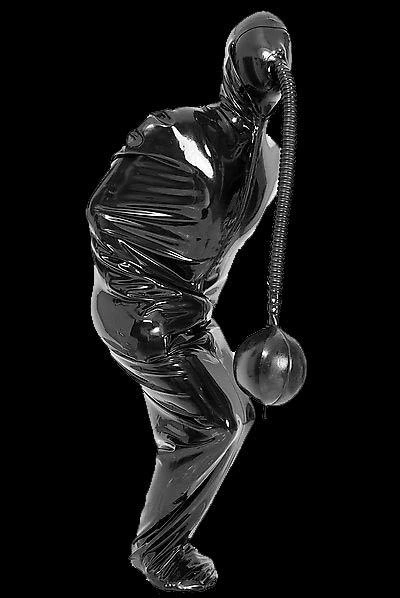 Latex Masker Met Rebreath Bag Van Latexa #3217 3 Latex Masker Met Rebreath Bag Van Latexa #3217