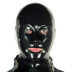Latex Anatomisch Systeem Masker Met Vetersluiting Van Latexa