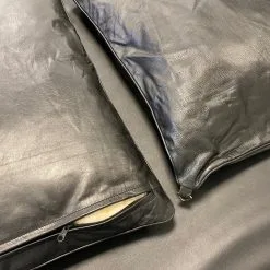 Zwart Lederen Kussensloop Full-size (50 X 70 Cm) Van NLLeather 11 Zwart Lederen Kussensloop Full-size (50 X 70 Cm) Van NLLeather -C&B Toys Verkoopwinkel leather cusion cover 3 2