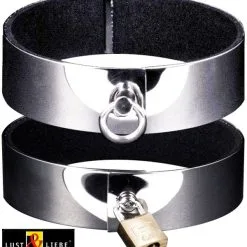 Slavenhalsband Met Slot By Lust Und Liebe -C&B Toys Verkoopwinkel ll hb007 jewellery collar with padlock 15660 1