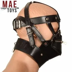 MAE-Toys Imitatielederen Bondage Slavenmasker Met Rits 13 MAE-Toys Imitatielederen Bondage Slavenmasker Met Rits -C&B Toys Verkoopwinkel mae sm 005 mae toys leatherlook bondage slave mask with zipper 27502 2