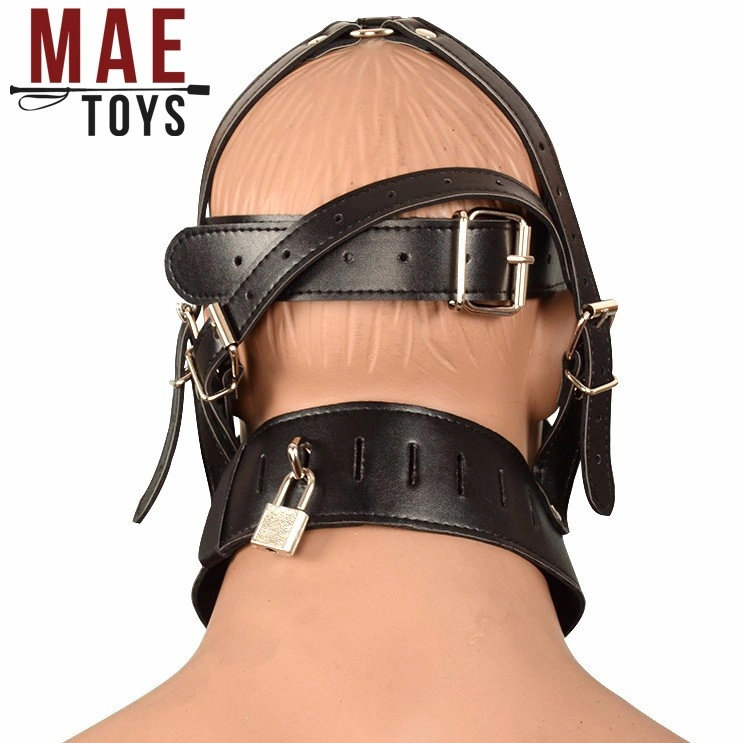 MAE-Toys Imitatielederen Bondage Slavenmasker Met Rits 9 MAE-Toys Imitatielederen Bondage Slavenmasker Met Rits - Afbeelding 7