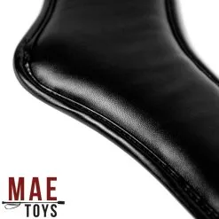 MAE-Toys Zwart Imitatie Lederen Anatomisch Gevormde Collar -C&B Toys Verkoopwinkel mae sm 011 mae toys black pu leather padded collar with leash 28060 4