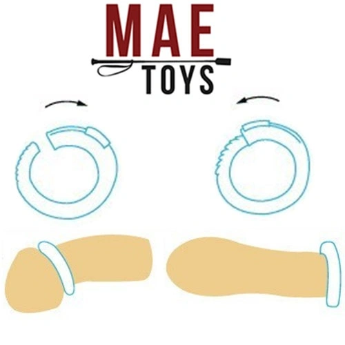 28 Mm Adjustable Size Small Penis / Cock Ring By MAE-Toys 4 28 Mm Adjustable Size Small Penis / Cock Ring By MAE-Toys - Afbeelding 2