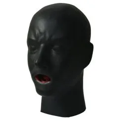 MAE-Toys Zwaar Latex Masker Met Rode Tong-gag -C&B Toys Verkoopwinkel mae sm 107 0.8mm latex hood with mouth sheath tongue 25033