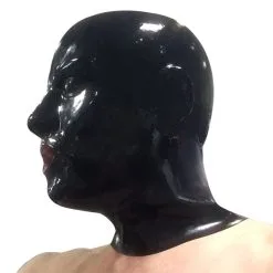 MAE-Toys Zwaar Latex Masker Met Rode Tong-gag -C&B Toys Verkoopwinkel mae sm 107 0.8mm latex hood with mouth sheath tongue 25037