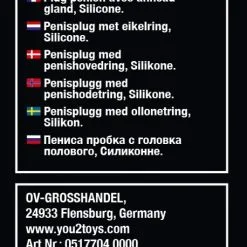 Penisplug Met Siliconen Eikelring Van You2Toys -C&B Toys Verkoopwinkel or 05177040000 glans ring and dilator 27605