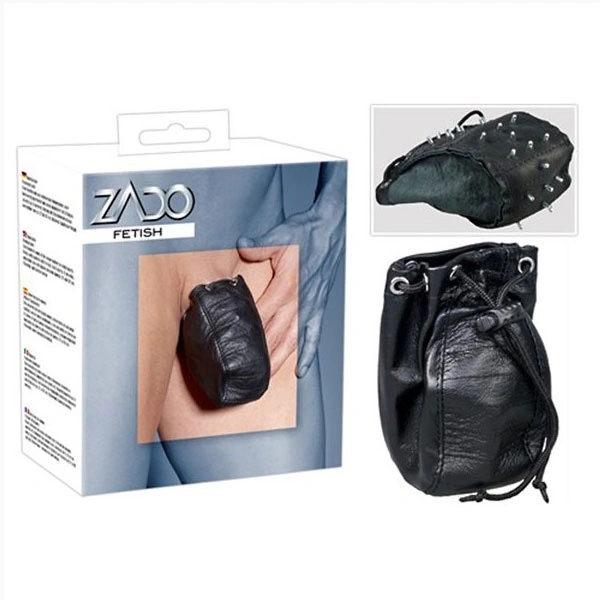 Zado Leather Fashion Kort Lederen Peniszak Met Spikes Van ZADO 4 Zado Leather Fashion Kort Lederen Peniszak Met Spikes Van ZADO - Afbeelding 2