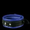 Saxos BDSM Toys Luxe Gevoerde Blauwe Halsboei Met D-ring -C&B Toys Verkoopwinkel os 0100 1b narrow blue collar 3551 1