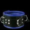 Saxos BDSM Toys Luxe Lederen Gevoerde Zwarte-blauwe Halsboei Van Saxos 2 Saxos BDSM Toys Luxe Lederen Gevoerde Zwarte-blauwe Halsboei Van Saxos -C&B Toys Verkoopwinkel os 0102 1b luxury black blue padded leather collar 3650 1