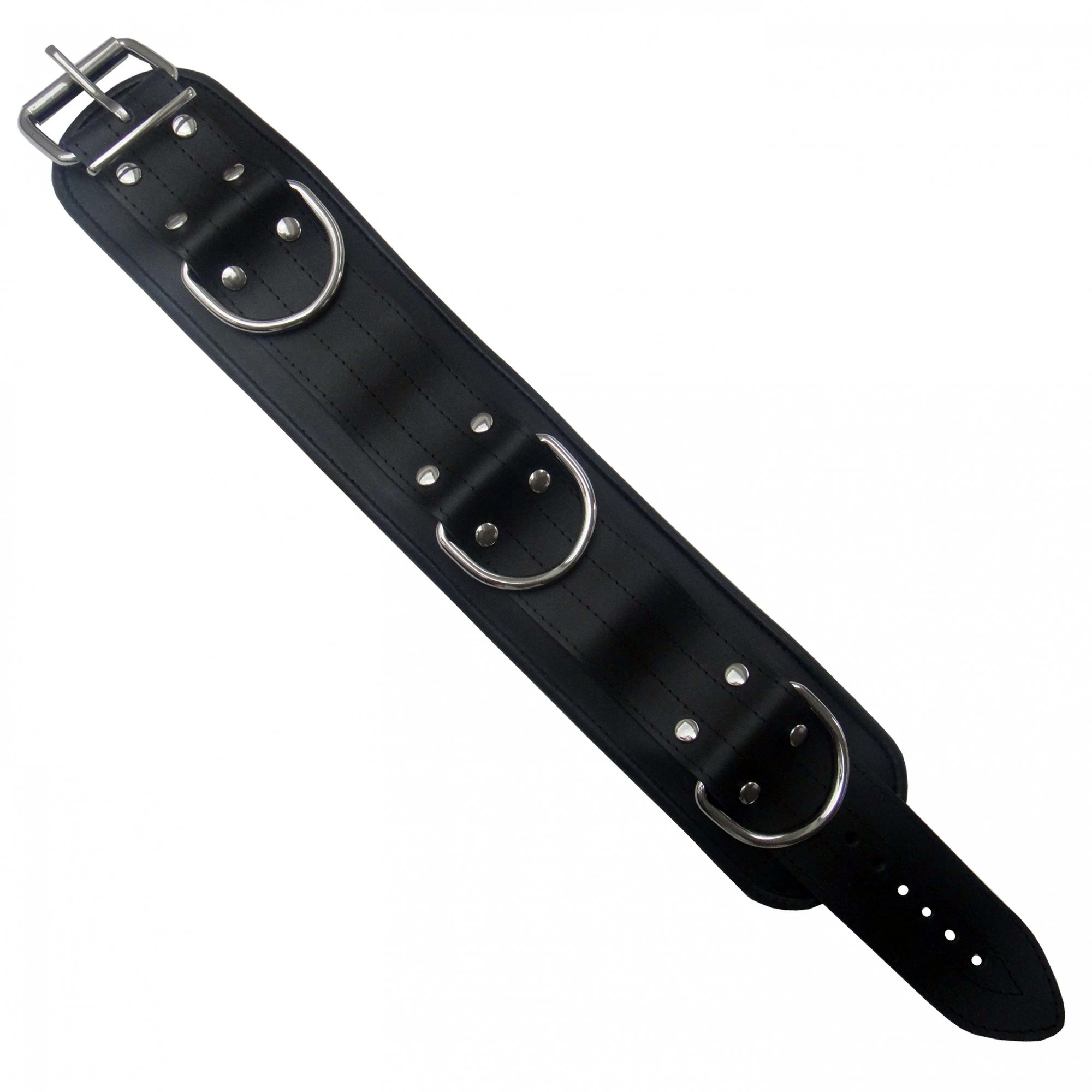 Saxos BDSM Toys Brede Lederen Gepolsterde Hoogwaardige Halsband Van Saxos 3 Saxos BDSM Toys Brede Lederen Gepolsterde Hoogwaardige Halsband Van Saxos