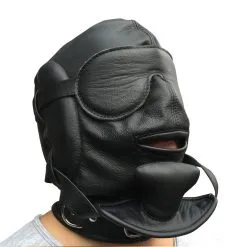Saxos BDSM Toys Zwart Leder Sensory Deprivation Masker Van Saxos 13 Saxos BDSM Toys Zwart Leder Sensory Deprivation Masker Van Saxos -C&B Toys Verkoopwinkel os 0369 sensory deprivation mask 16572 1