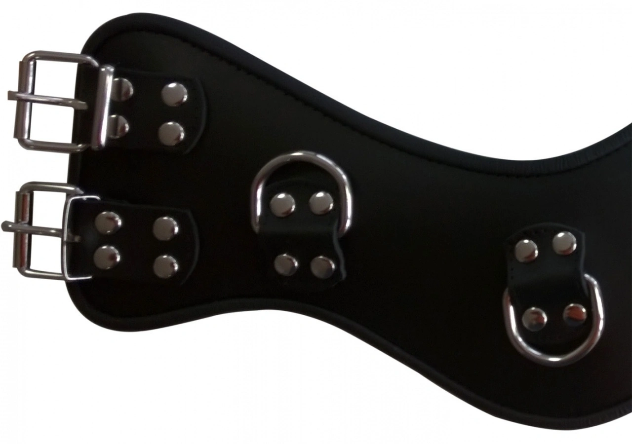 Saxos BDSM Toys Corset Halsband Met 3 D-ringen Van Saxos 4 Saxos BDSM Toys Corset Halsband Met 3 D-ringen Van Saxos - Afbeelding 2