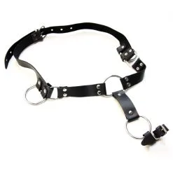 Saxos BDSM Toys Saxos Lederen Cock Strap Harnas Os-mi081