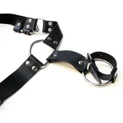 Saxos BDSM Toys Saxos Lederen Cock Strap Harnas Os-mi081 -C&B Toys Verkoopwinkel os mi081 saxos leather cock strap harness 22358 2