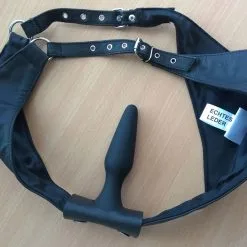 Saxos BDSM Toys Lederen Dildo-Buttplug Adapter Voor String / Slip / Strapon Van Saxos -C&B Toys Verkoopwinkel os pa 01 leather buttplug adapter 15519 1