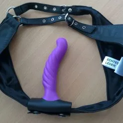 Saxos BDSM Toys Lederen Dildo-Buttplug Adapter Voor String / Slip / Strapon Van Saxos -C&B Toys Verkoopwinkel os pa 01 leather buttplug adapter 15520 1