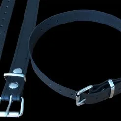 Saxos BDSM Toys Smalle Zwarte Lederen Collar Van Saxos -C&B Toys Verkoopwinkel os pet998db leather thin leather restraint 15561 1