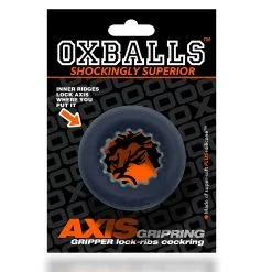 Oxballs - AXIS Rib Griphold Cockring Black Ice -C&B Toys Verkoopwinkel oxballs axis rib 4