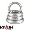 Kink Industries Prachtige Hooggepolijsde RVS Donut Cock Ring Van Rimba 7377
