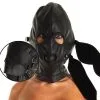 Lederen Hoofdmasker Met Afneembare Mondknevel, Mond En Blinddoek Van Rimba #7575 -C&B Toys Verkoopwinkel ri 7575 leather mask 11259 1