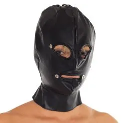 Lederen Masker Van Rimba #7577 -C&B Toys Verkoopwinkel ri 7577 leather full face head mask 23556