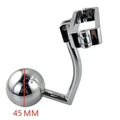 MAE-Toys Roestvrij Stale Scrotum Anaalhaak Met Ronde Bal Ø 45mm -C&B Toys Verkoopwinkel scrotal anal hook diameter 1
