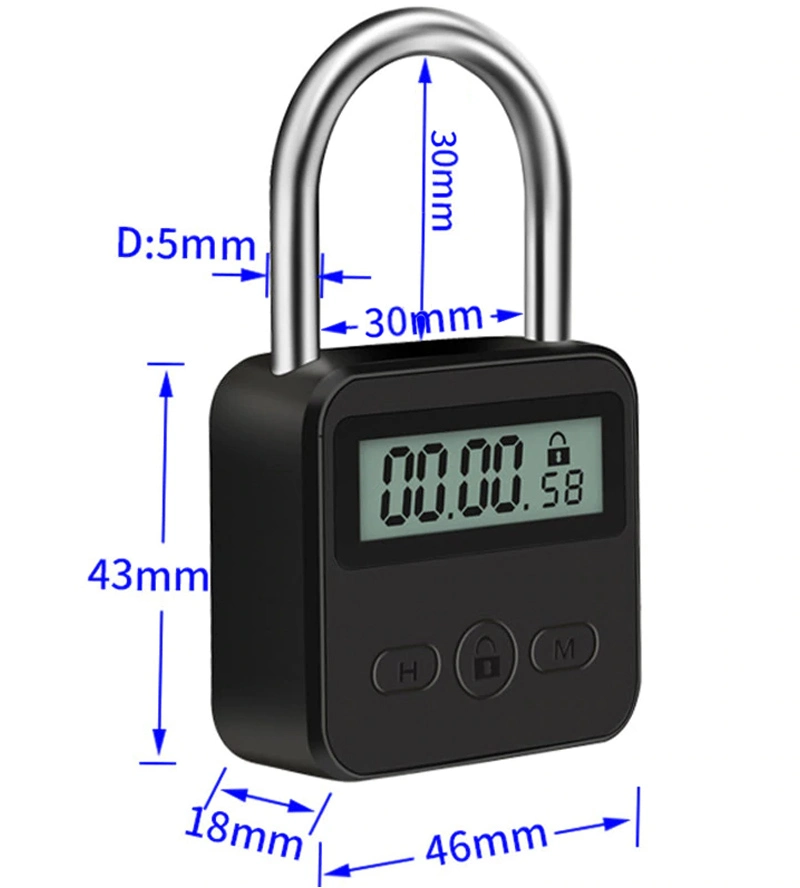 MAE-Toys Zwaar BDSM Timer Slot - Black Voor Opsluiting En (self)bondage Van Uw Slaaf 6 MAE-Toys Zwaar BDSM Timer Slot - Black Voor Opsluiting En (self)bondage Van Uw Slaaf - Afbeelding 4
