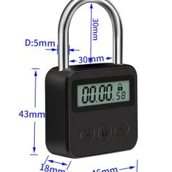 MAE-Toys Zwaar BDSM Timer Slot - Silver Voor Opsluiting En (self)bondage Van Uw Slaaf -C&B Toys Verkoopwinkel sm time lock dimensions 7