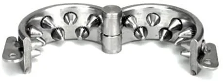 Master Series The Iron 2 Rijen Spikes Slave CBT Tool Kali's Theeth 12 Master Series The Iron 2 Rijen Spikes Slave CBT Tool Kali's Theeth - Afbeelding 10