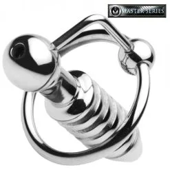 Master Series XL Ribbed Urethral Sound With Hollow Core By Mastersteel -C&B Toys Verkoopwinkel xr ae467 xl ribbed urethral sound with hollow core 18306 1